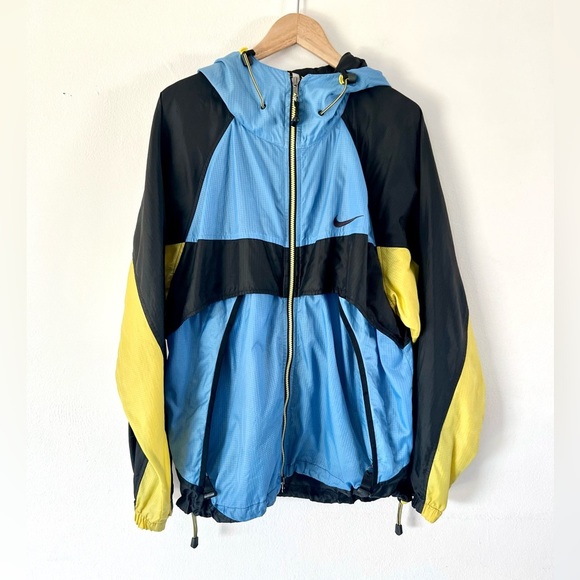 Nike ACG Vintage 90s Hooded Packable Nylon Windbreaker Jacket Size Medium - Picture 1 of 16